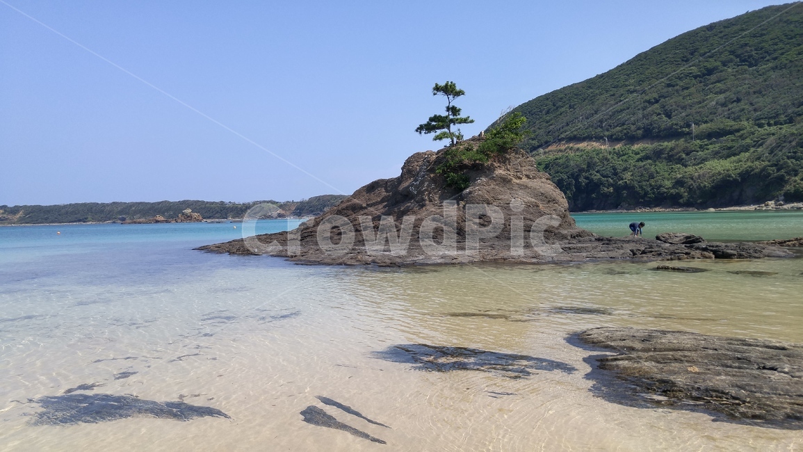 대마도,미우다해변,에메랄드바다,맑음,바다