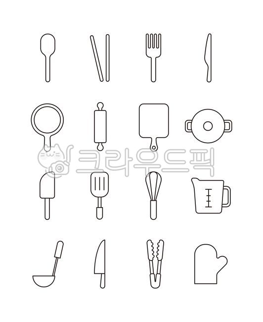 일러스트,아이콘,주방,도구,요리,조리,레스토랑,식당,기호,픽토그램,포크,스푼,숟가락,칼,젓가락,후라이팬,도마,냄비,주걱,뒤집개,믹서,계량,국자,집게,장갑,식사,기구,부엌,엄마,저녁식사,금속,먹다,음식,로고,메뉴,장비,툴,세트,​​개체,상징,심플,웹,앱,디자인,그래픽,아트,클립아트,컨셉,라인,벡터,아웃라인,플랫,모양,요소,컬렉션,아침식사,점심식사,icon,tool,cooking,kitchen,restaurant,sign,pictogram,fork,spoon,knife,chopsticks,fryingpan,cuttingboard,pot,spatula,mixer,measuring,ladle,tongs,gloves,meal,mom,dinner,eat,food,logo,menu,equipment,tools,set,object,symbol,simple,web,app,illustration,design,graphic,art,clipart,line,vector,outline,flat,shape,element,collection,isolated,breakfast,lunch
