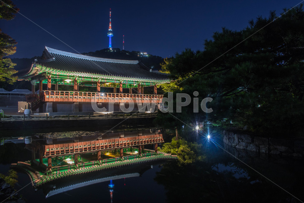 Namsangol Hanok Village,traditional village,korea,Hanok,Namsan Tower,tile,tradition,building