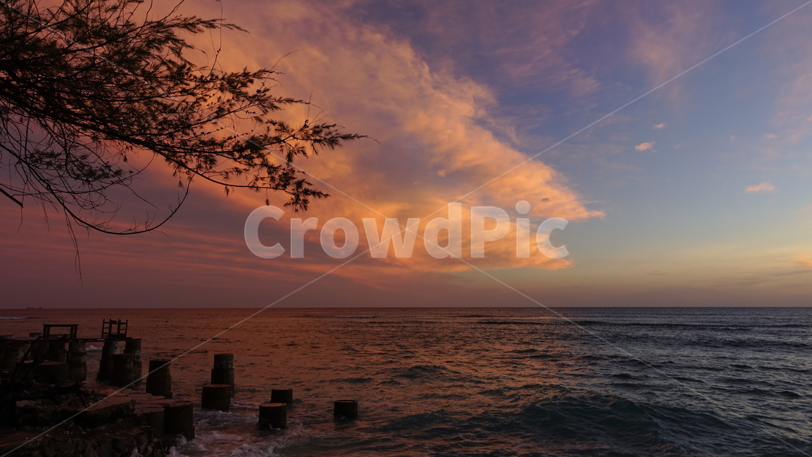 자연,nature,하늘,노을,sunrise,sky,새벽,dawn,orange,yellow,blue,오렌지,태평양
