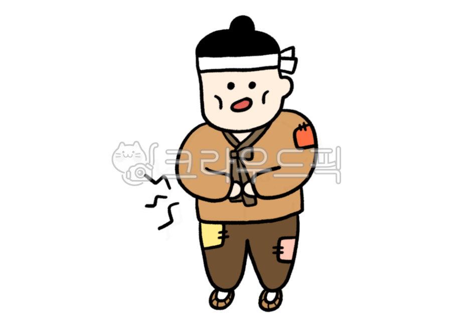 전래동화,동화,흥부,가난,허기,배고픔,꼬르륵,한복,한국,한국적인,그림,남자,옛날옛적,옛날,다이어트