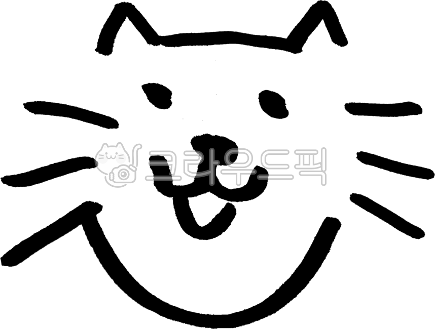 강아지,멍멍이,개,수염,강아지일러스트,바둑이,똥개,라인,png