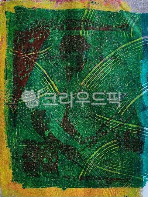 아크릴물감,겹치기,판화,레이어드,현대미술,art,미술,modernart,모노프린트