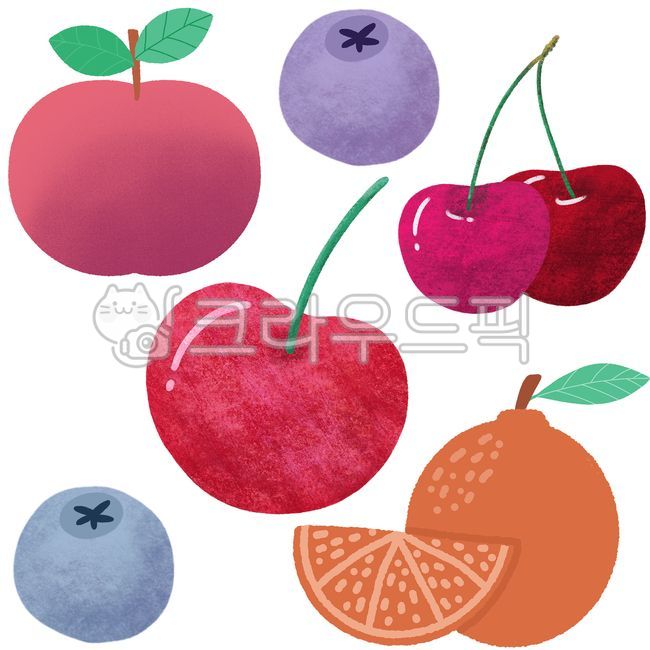 과일,과일일러스트,제철과일,열매,사과,체리,레몬,복숭아,블루베리,한라봉,오렌지,후르츠,과일음료,과일그림