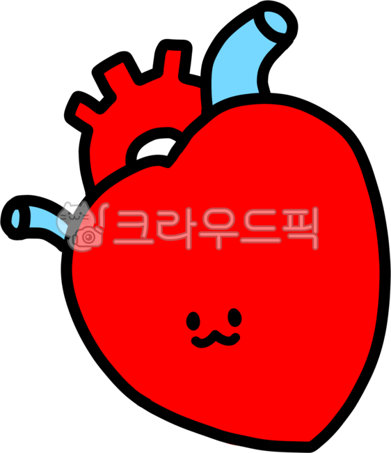 심장,순환계,장기,인체,신체,해부학,건강한심장,깨끗한심장,귀여운장기,하트,두근두근,손그림