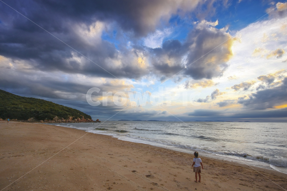 바다,해변,자매,석양,노을,해변,바다,beach,sea,사람,인물,인간,human,person,어린이,어린아이,child,children,kid