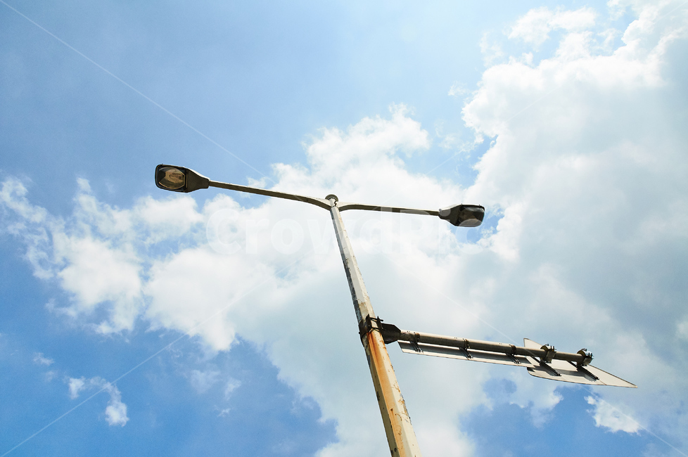 lamppost,램프포스트,가로등,bule,sky,파란,하늘,예쁜,이정표
