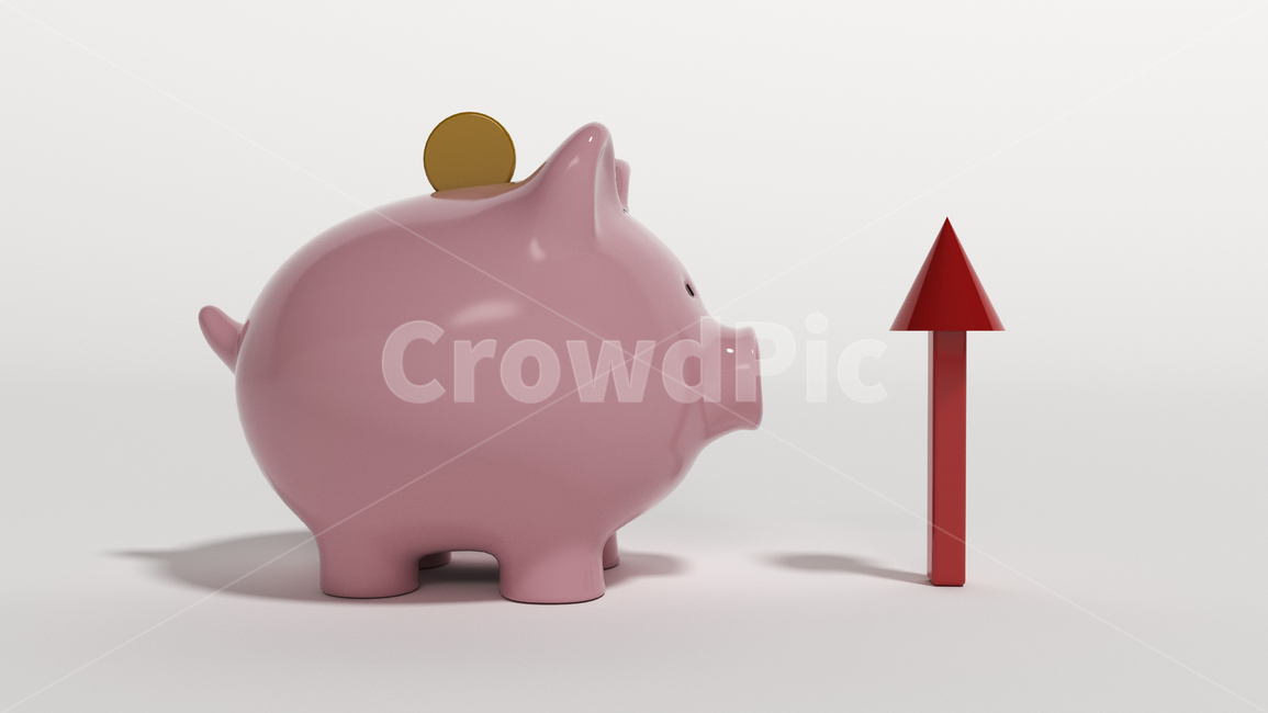 coin,돼지,돼지저금통,저축,적금,상승,화살표,경제,동전,금,금융,돈,finance,banking,money