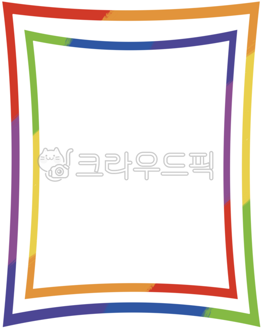 무지개이중액자테두리,테두리,액자배경,액자틀,액자도안,액자일러스트프레임,프레임,틀