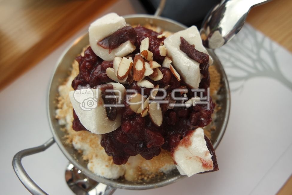 팥빙수, 여름, 아이스크림, 팥, 팥요리, 사진,이미지,일러스트,캘리그라피 - 너구리야옹작가