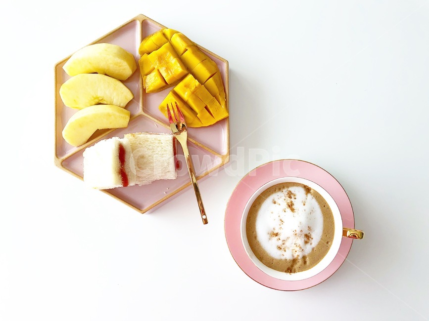 식탁,테이블,음식,그릇,요리,food,과일,dish,식사,연출,컨셉,콘셉,direction,concept,열매,fruit,커피,포크,망고,사과,샌드위치,찻잔