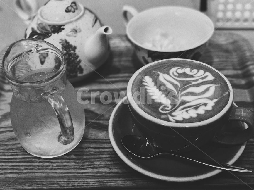 커피,라떼아트,커피아트,coffee,latteart,coffeeart,커피,카페,coffee,cafe,흑백,모노톤,monochrome,black and white