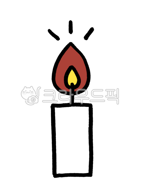 빛나는, 촛불, 양초, 일러스트, 그림, 사진,이미지,일러스트,캘리그라피 - spotato작가