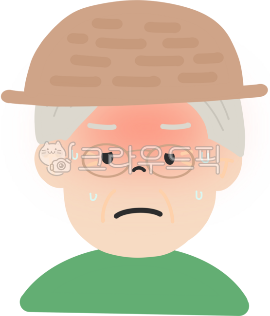 노인,노약자,할아버지,할머니,조부모,할아버지그림,할머니그림,사람표정,다양한표정,노인이미지,노령,고령화,초고령,실버산업,실버타운,실버,열사병,일사병,땀뻘뻘,뻘뻘,더움,더위