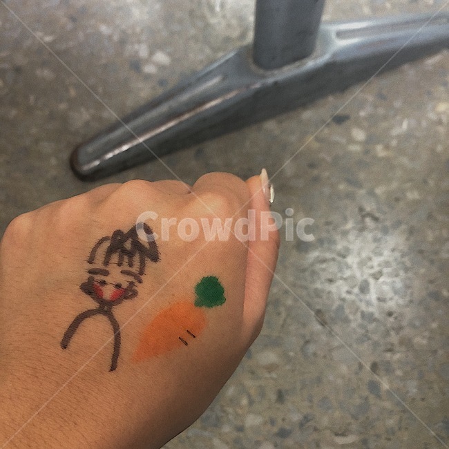 낙서,당근,손,손그림,귀여운그림