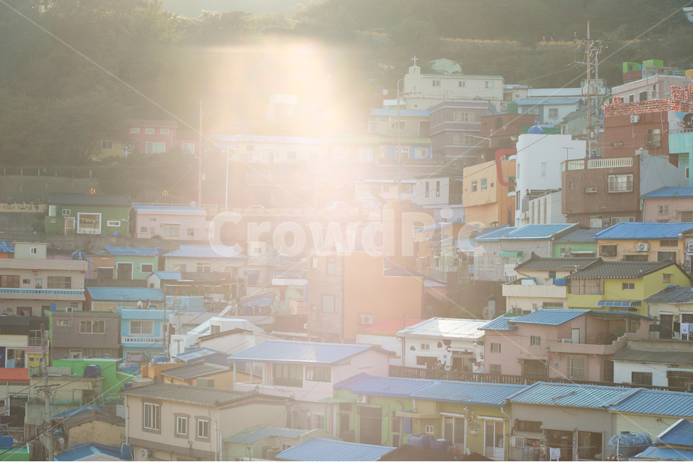 감천문화마을,해질녘,마을,감천,감천마을,도시,풍경,city,landscape,한국도시풍경,한국도시경관,korea cityscape,nature,자연,flare,플레어,light,빛,weather,날씨,fog,안개