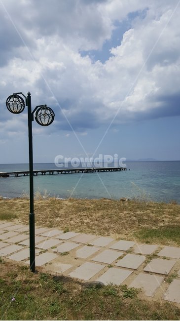 해변,구름,푸른하늘,램프,휴식,외국,바다,여름,beach,cloud,bluesky,lamp,rest,abroad,sea,summer