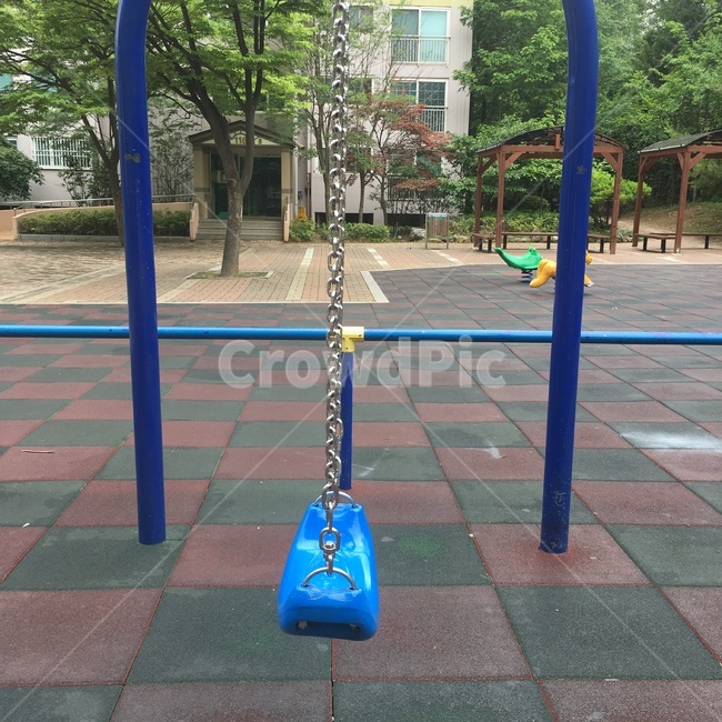 그네,놀이터,파란색,파란그네,한개