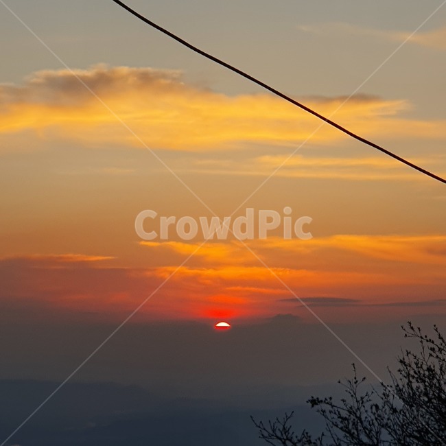 nature,자연,sky,하늘,redsky,붉은하늘,sunset,일몰,구름