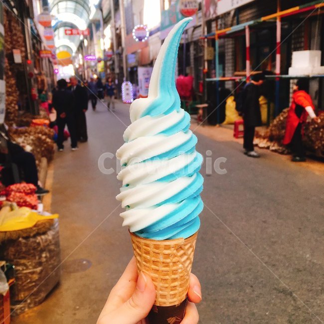 아이스크림,화이트,블루,white,blue