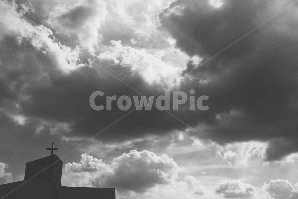 흑백사진,monochrome,구름,cloud,풍경,landscape,ciryscape,종교,신앙,religion,belief,faith,흑백,모노톤,monochrome,black and white