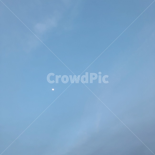 하늘,달,파란하늘,구름,sky,자연,nature
