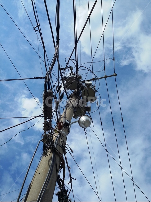하늘,구름,전신주,전선,sky,cloud,에너지산업,energy industry