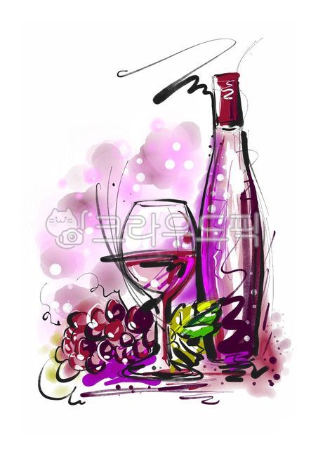 와인그림,포도주그림,와인일러스트,와인그래픽,음식일러스트,foodillustartion,wineillustration,액자그림,bottle,병