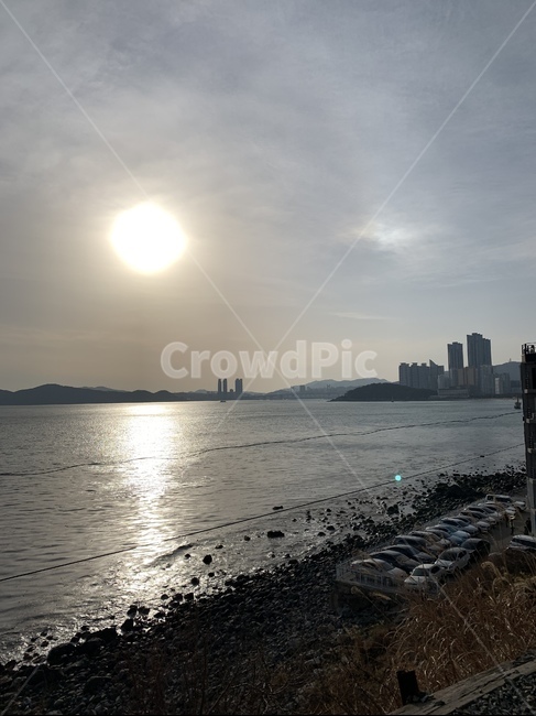 경치,부산,일몰,바다,도심,자연,풍경,nature,landscape