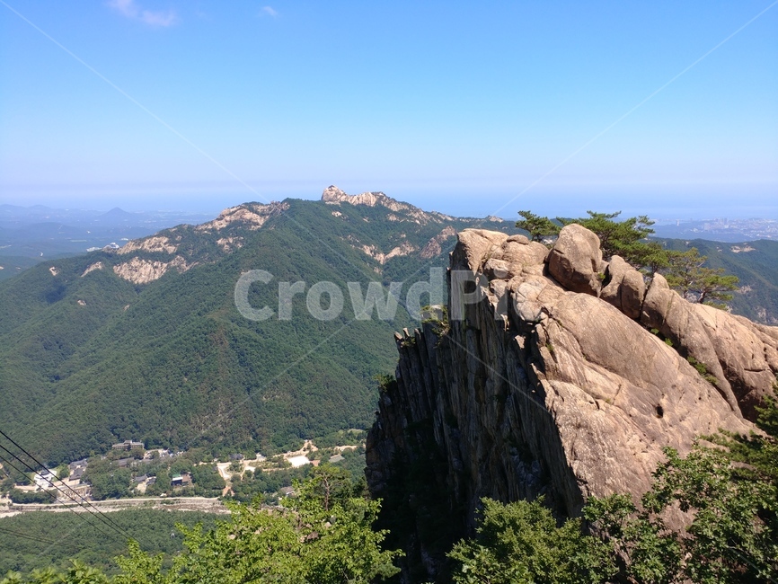 설악산,등산,하늘,경치,풍경