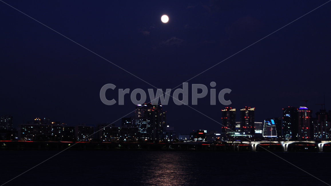 야경,한강,원효대교,달,한강야경,원효대교야경,야경,밤,풍경,nightscape,night,landscape
