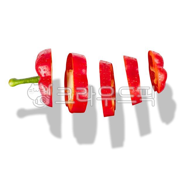 파프리카,절단,공중,부양,떠있는,매달려,야채,빨강,빨간색,피망,식재료,요리,food,누끼,분리,음식,식재료,요리,food,cook,meal,dishes,food reserves,채소,야채,vegetables