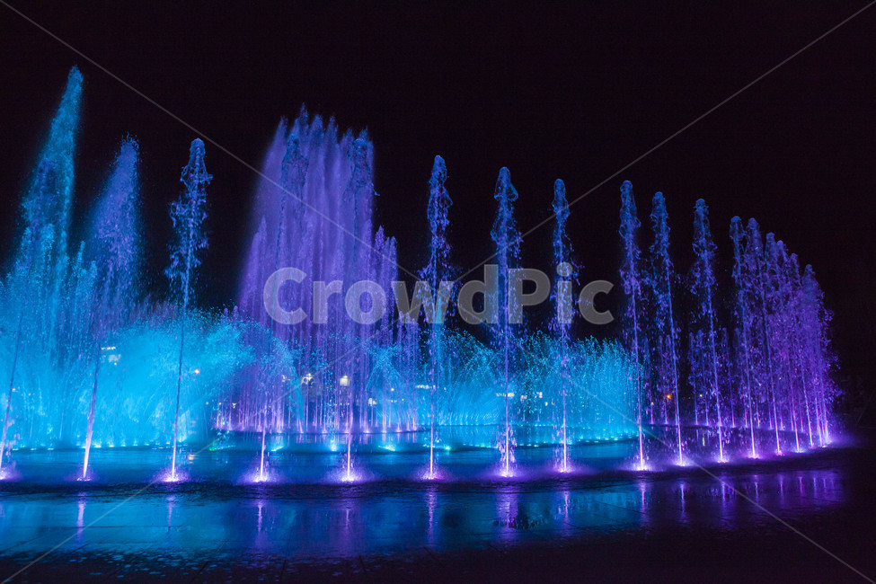 다대포,음악분수,분수쇼,몰운대,해수욕장,조명,푸른빛,보라색,fountain,음악쇼,show,분수대,분수,light,물보라,부산광역시,바닷가,솟구치는,에너지,눈부신,환희,황홀한,야경,밤,풍경,nightscape,night,landscape,water,물