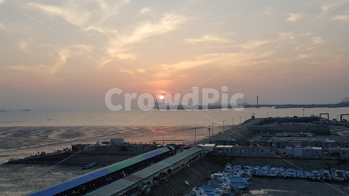 오이도,바다,저녁노을,노을,해질녁