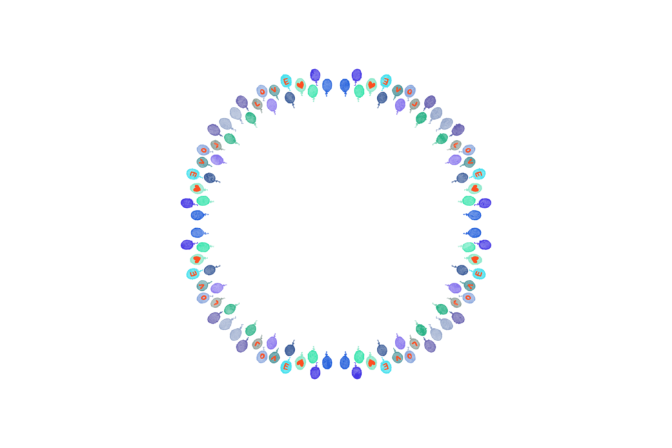 풍선,리스,원,프레임,손그림,frame,액자,누끼,remove background