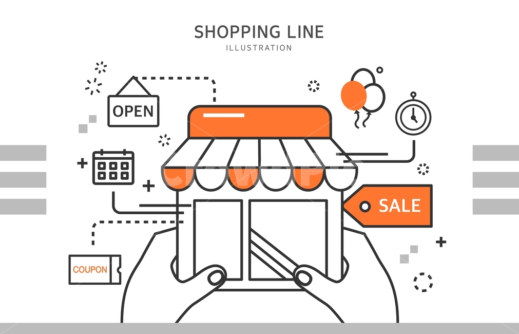 개업,오픈,세일,가게,쿠폰,쇼핑,라인일러스트,일러스트,라인,팝업,배너,쇼핑,shopping,그래픽,일러스트레이션,graphic,illustration