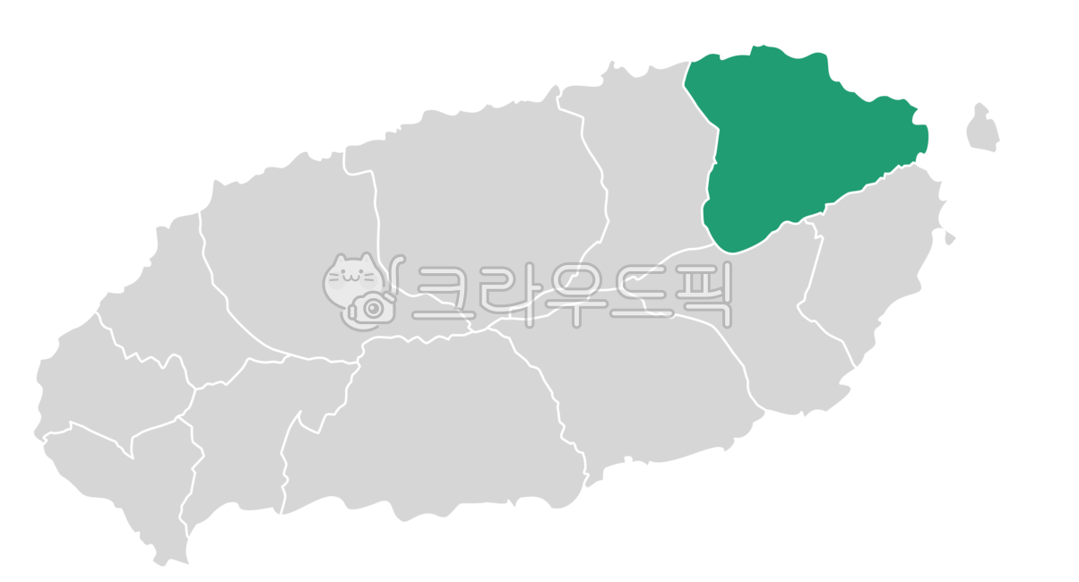 제주도,지도,제주도지도,행정지도,일러스트,제주시,서귀포시