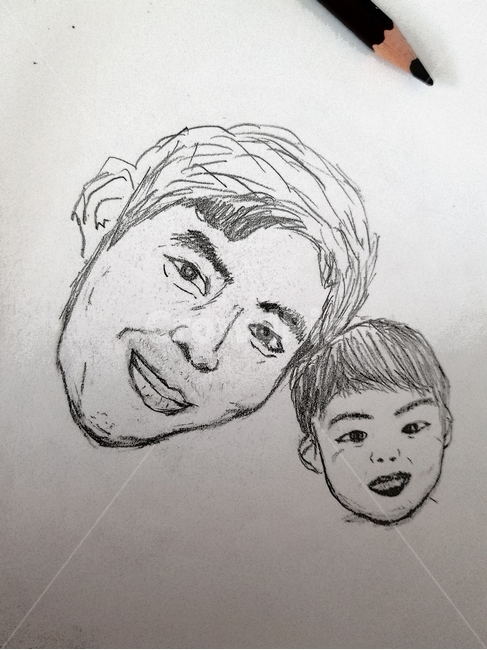 그림,연필,미술,초보,인물화