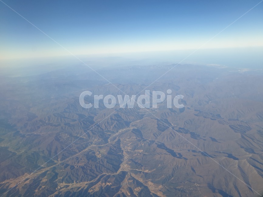 하늘,산맥,수평선,비행,자연,경치,풍경,aerialview,outdoors,nature