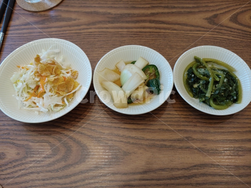 음식,샐러드,반찬,원목,식기