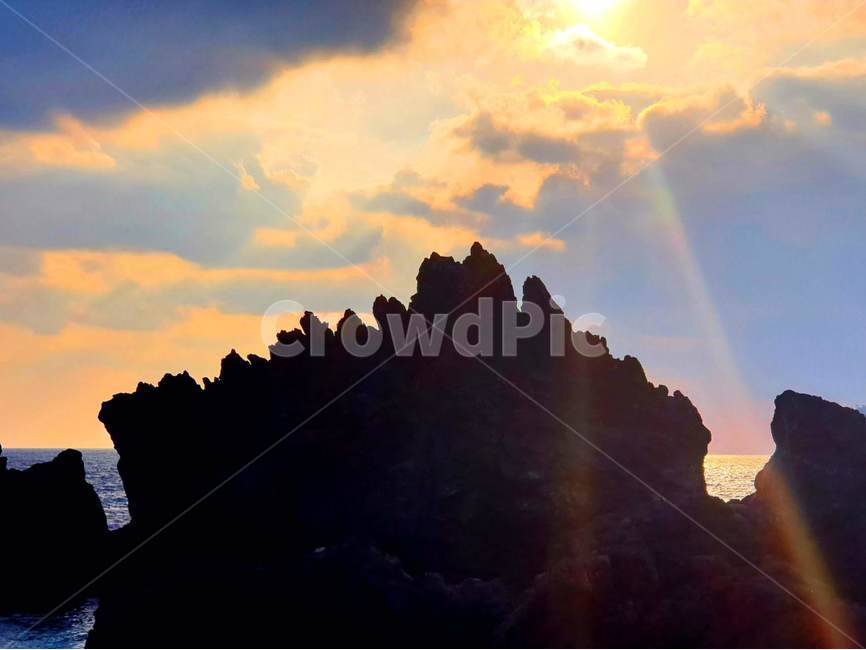 light,빛,flare,플레어,햇빛,자연,nature,바다,기암괴석,자연,풍경,nature,landscape
