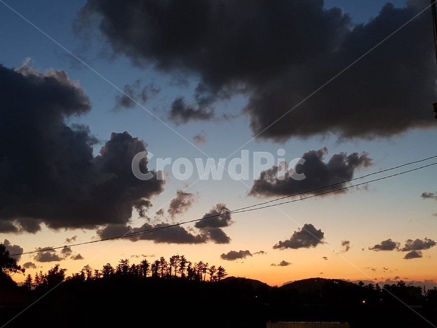 일몰,제주,하늘,구름,나무,썬셋,sunset,석양,노을,저녁,풍경