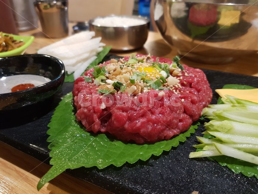 음식,한식,육회,배경화면,안주,소주