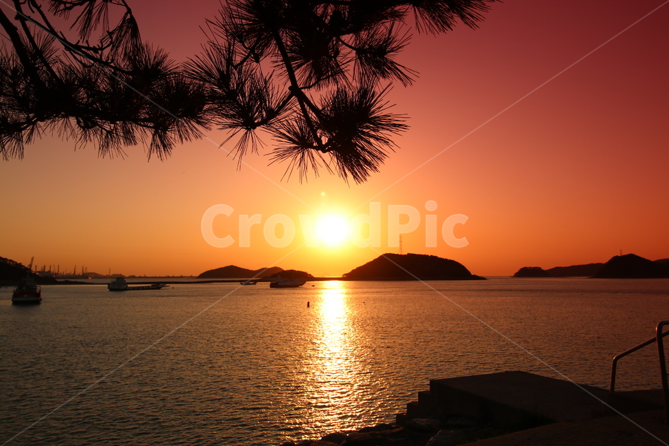 일몰,낙조,당진,도비도항,sunset,왜목마을
