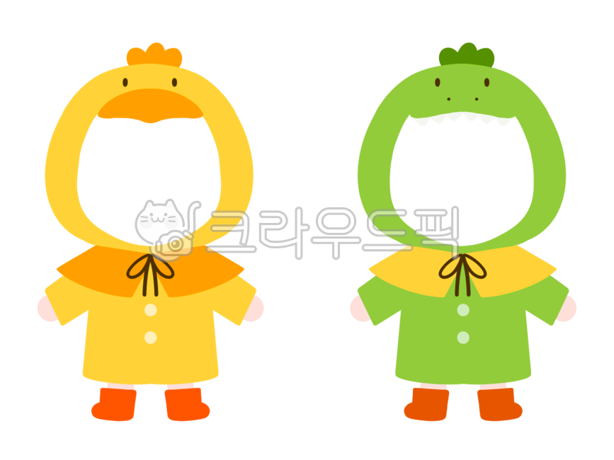 우비,우비일러스트,비,비옷,비옷일러스트