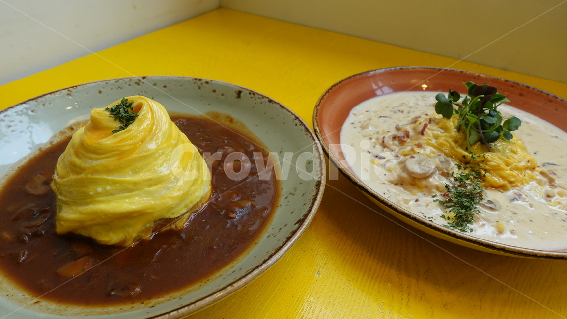 오므라이스,회오리오므라이스,음식,food,meal,dish,식사,계란요리,크림오므라이스