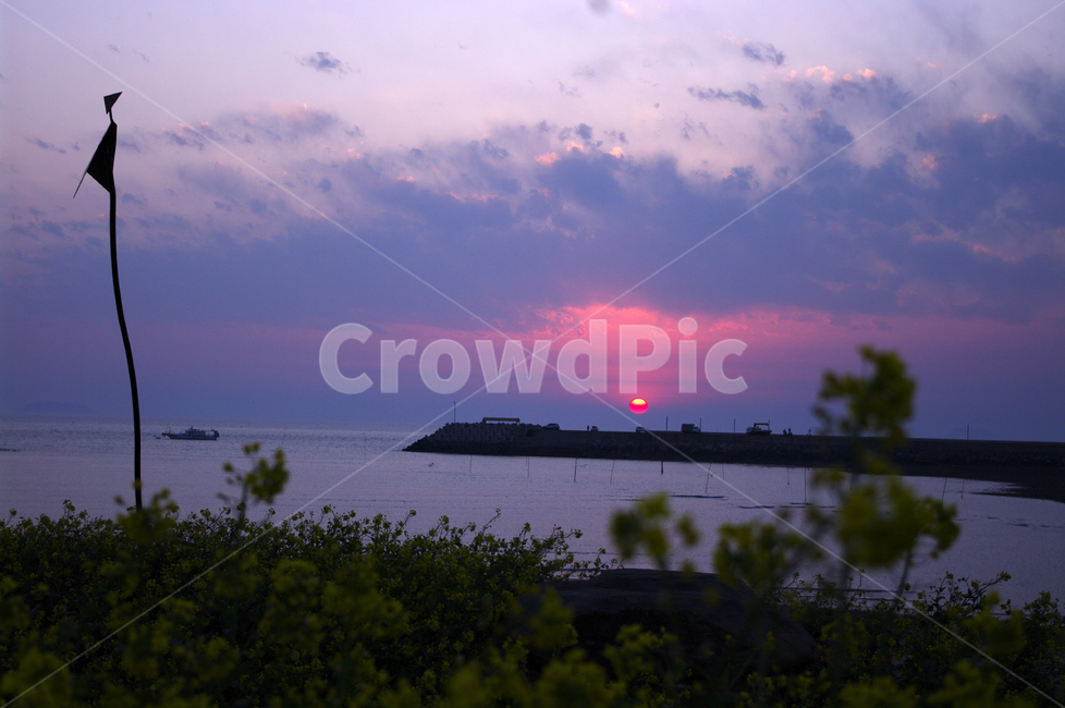 하늘,석양,노을,일몰,구름,빛,풍경,바다,sunset,안면도,꽃지해변,자연,풍경,nature,landscape,outdoors,옥외,land,땅