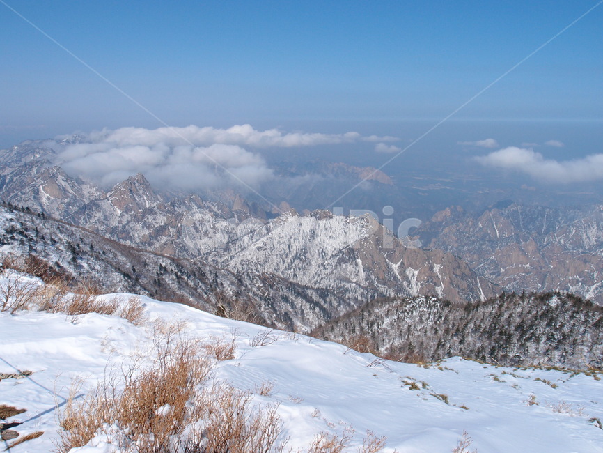 mountain,산,자연,산맥,설악산,대청봉,설산,겨울,계절,winter,season,자연,풍경,nature,landscape