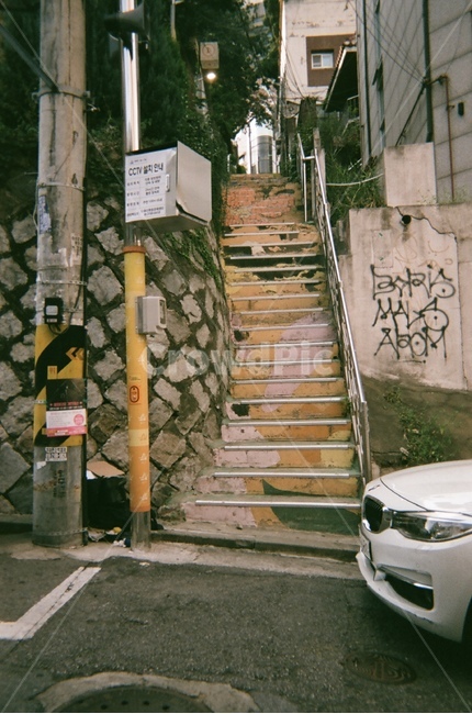 계단,골목,필름카메라,stairs,이태원