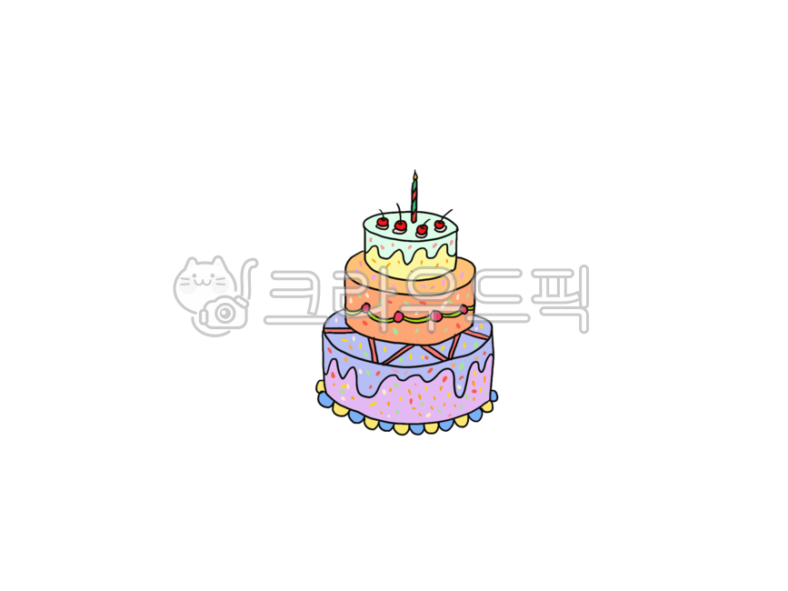 생일카드,케이크,케잌,케익,손그림,카드제작,엽서제작,스티커,간단한,생일,축하,깔끔한,일러스트,생일케이크
